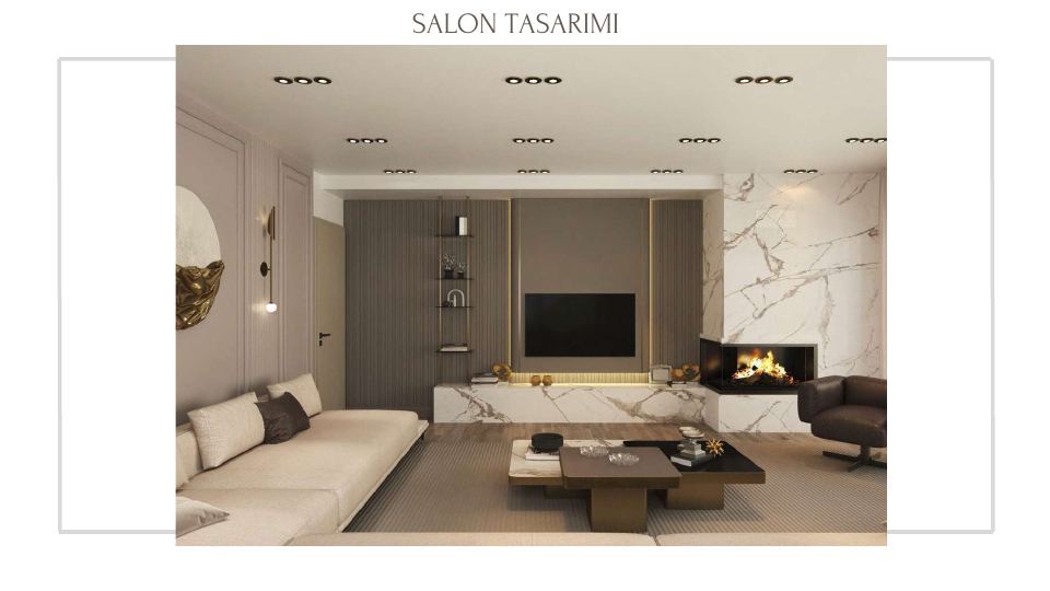 Ulamış Villaları Projesi · SALON TASARIMI