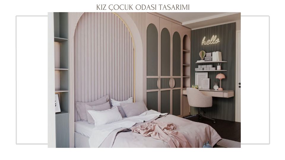 Ulamış Villaları Projesi · KIZ ÇOCUK ODASI TASARIMI