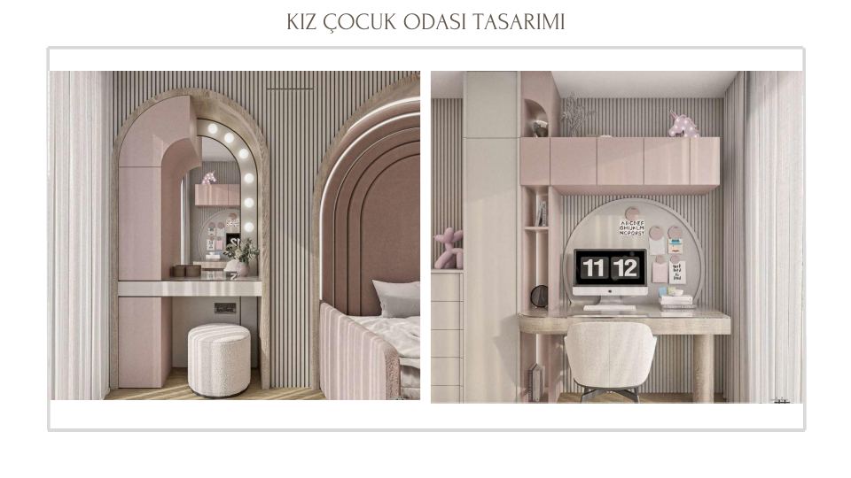 Folkart Narlıdere Projesi · KIZ ÇOCUK ODASI TASARIMI