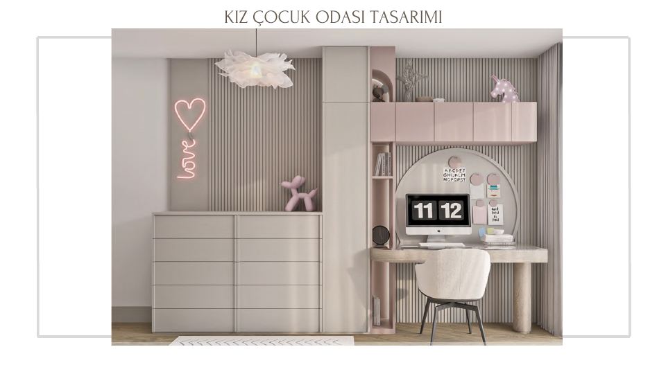 Folkart Narlıdere Projesi · KIZ ÇOCUK ODASI TASARIMI