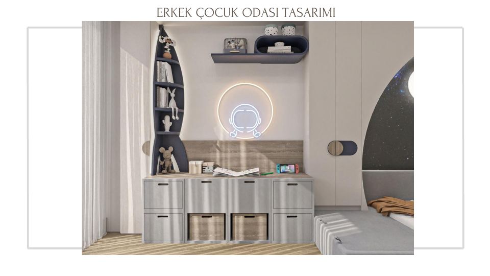 Folkart Narlıdere Projesi · ERKEK ÇOCUK ODASI TASARIMI