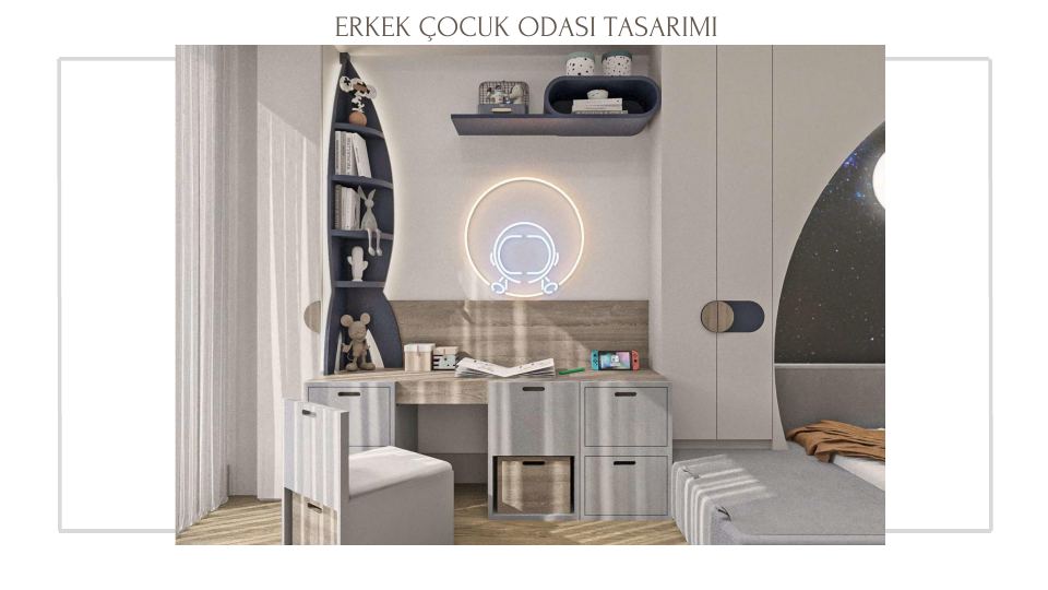Folkart Narlıdere Projesi · ERKEK ÇOCUK ODASI TASARIMI