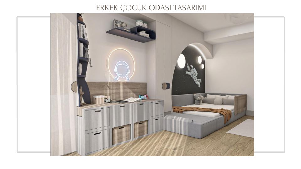 Folkart Narlıdere Projesi · ERKEK ÇOCUK ODASI TASARIMI