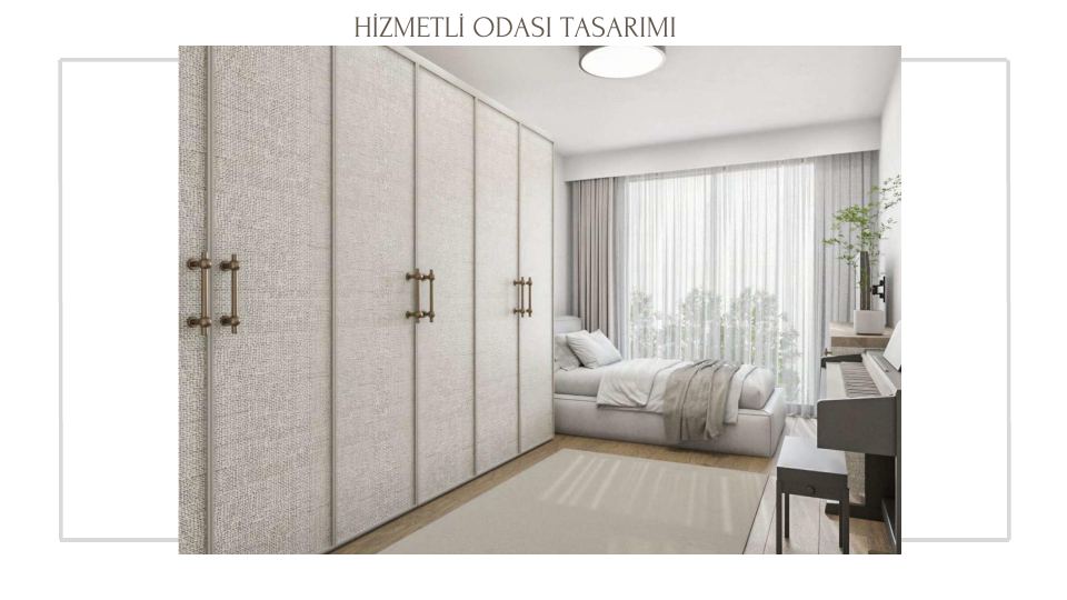 Folkart Narlıdere Projesi · HİZMETLİ ODASI TASARIMI