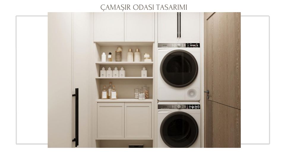 Folkart Narlıdere Projesi · ÇAMAŞIR ODASI TASARIMI