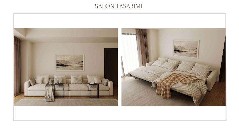 Neva Yalı Projesi · SALON TASARIMI