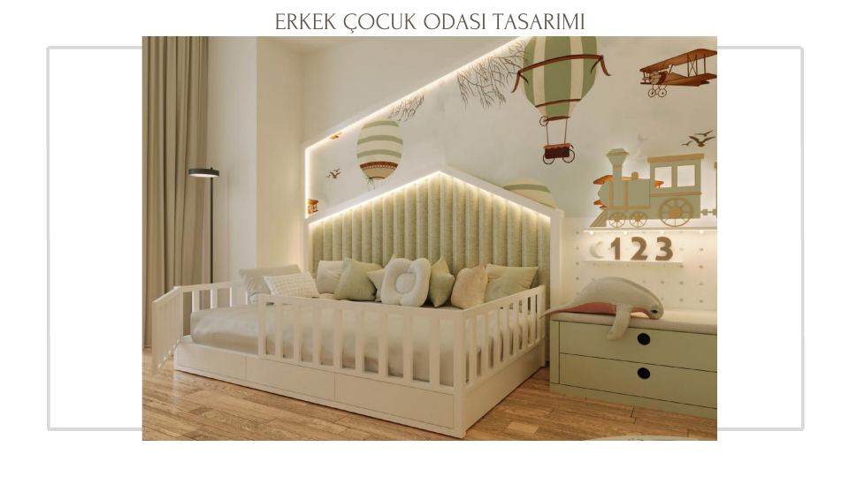 Neva Yalı Projesi · ERKEK ÇOCUK ODASI TASARIMI