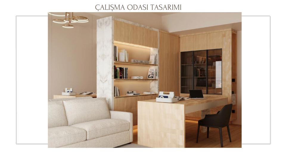 Neva Yalı Projesi · ÇALIŞMA ODASI TASARIMI