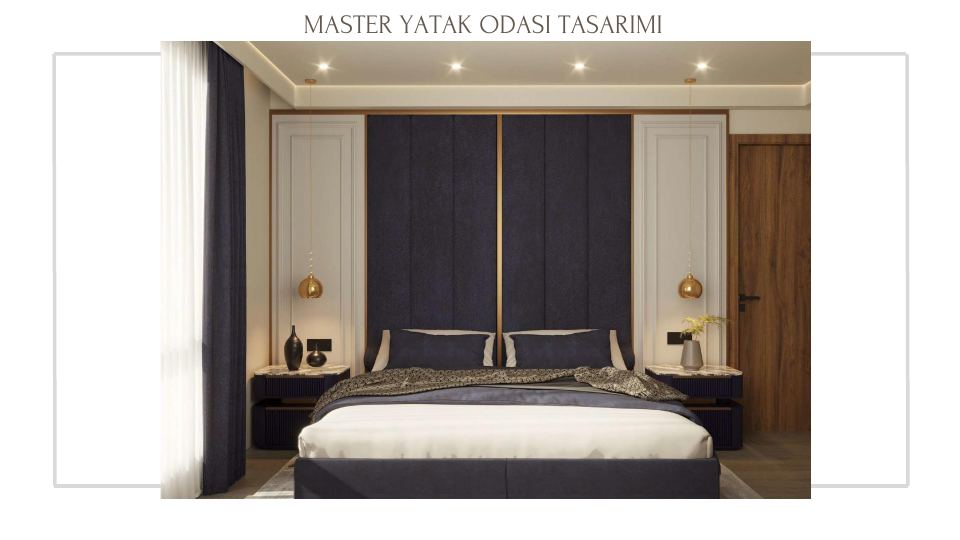 Bostanlı River Sitesi Projesi · MASTER YATAK ODASI TASARIMI