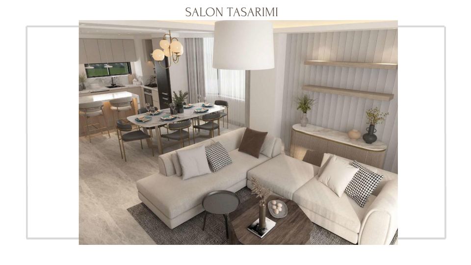 Bodrum Gümbet Villa Projesi · SALON TASARIMI