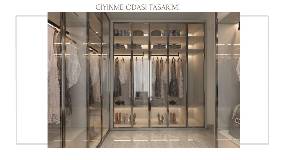 Bodrum Gümbet Villa Projesi · GİYİNME ODASI TASARIMI