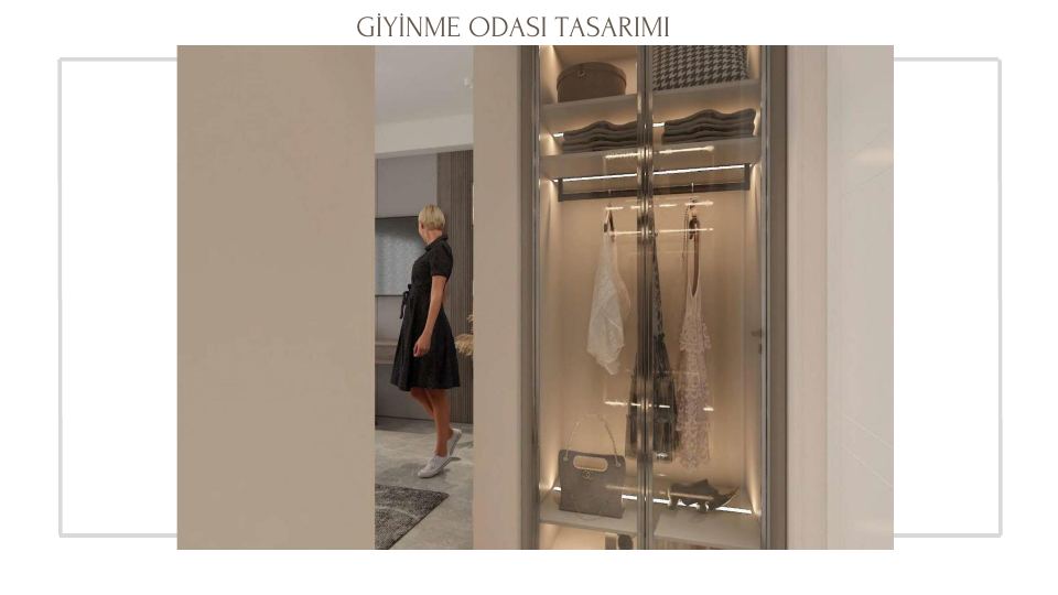 Bodrum Gümbet Villa Projesi · GİYİNME ODASI TASARIMI