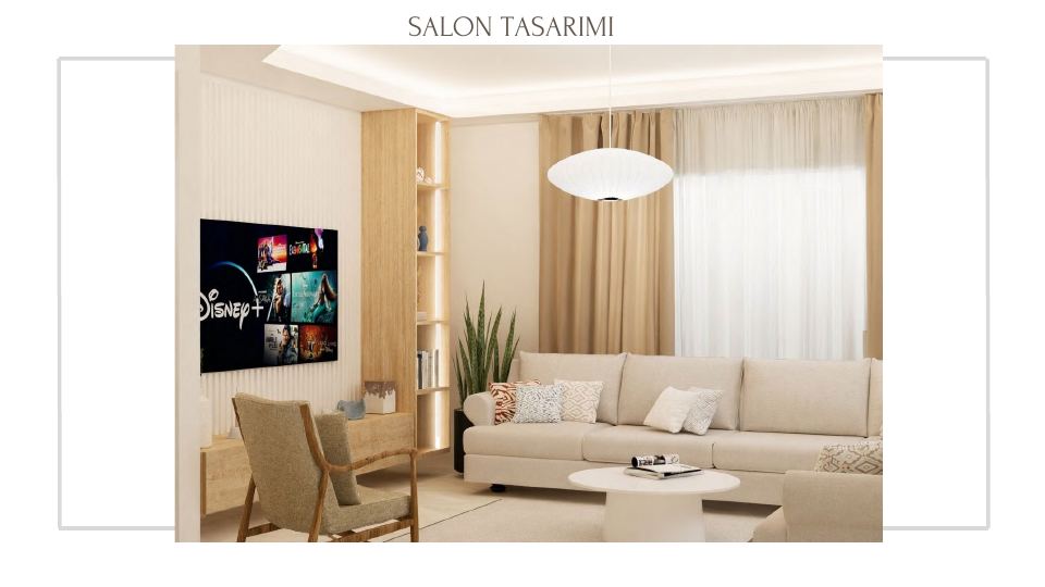Çeşme Villa Projesi · SALON TASARIMI